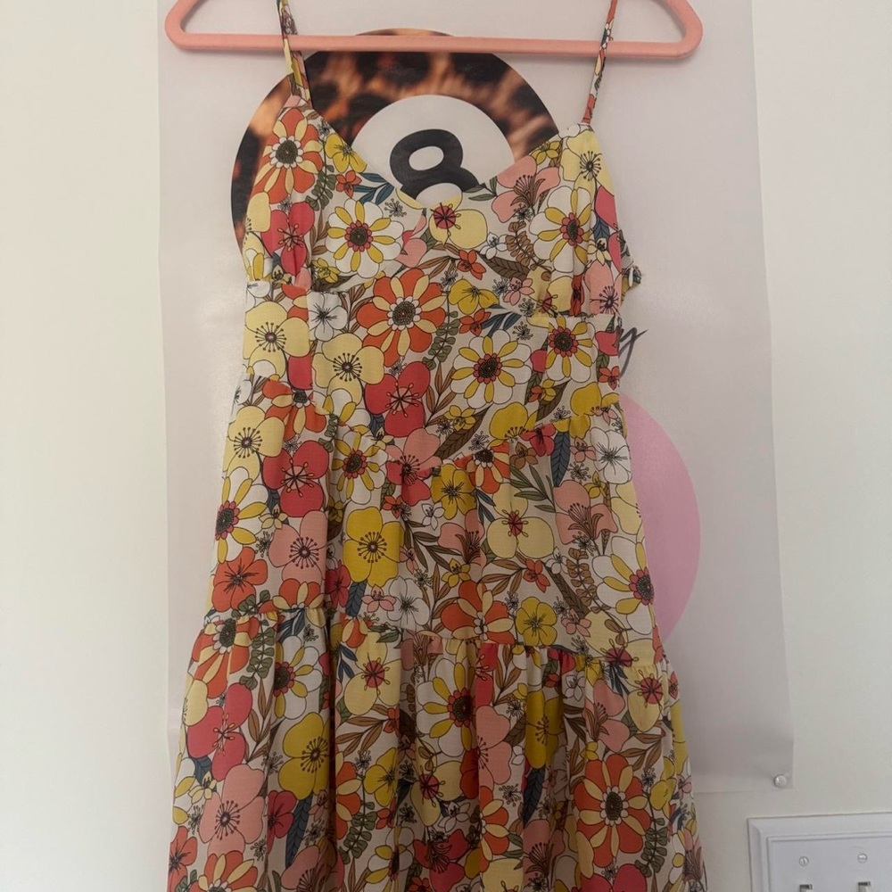 Floral Spaghetti Strap Dress